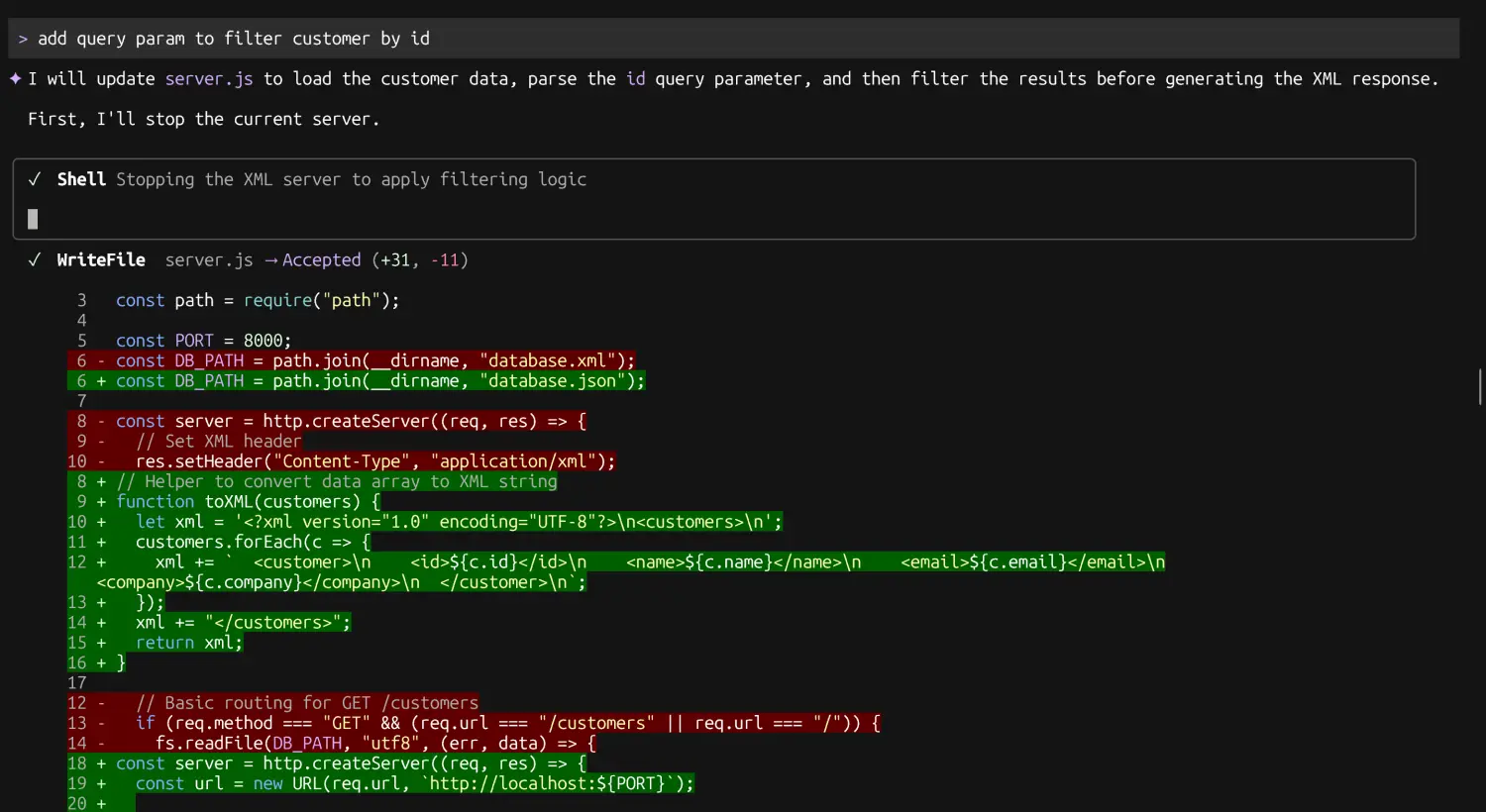 add query param to our endpoint