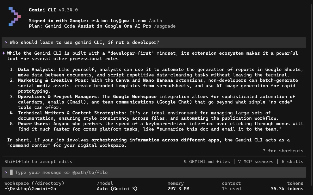 who should learn to use gemini CLI