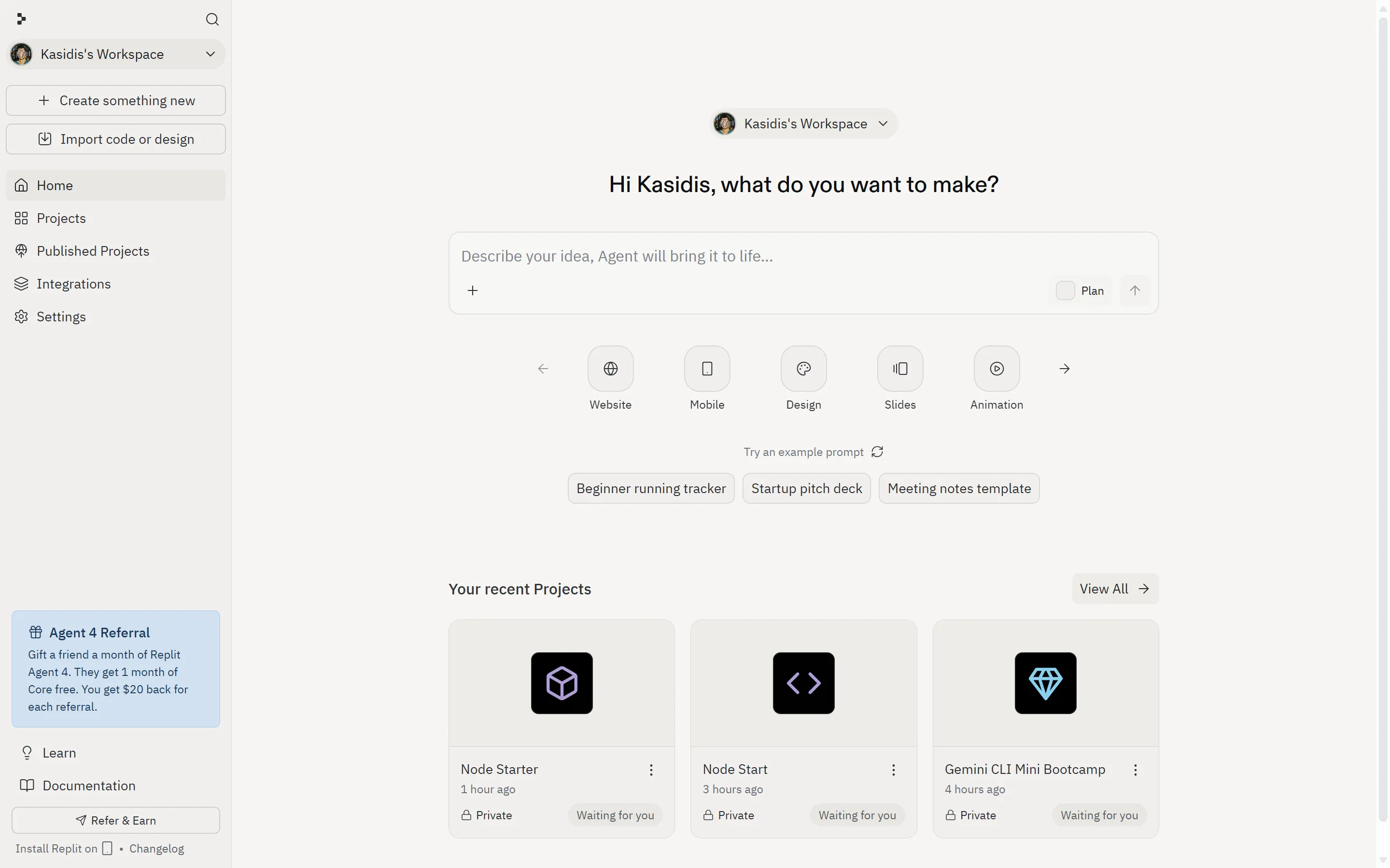 replit interface