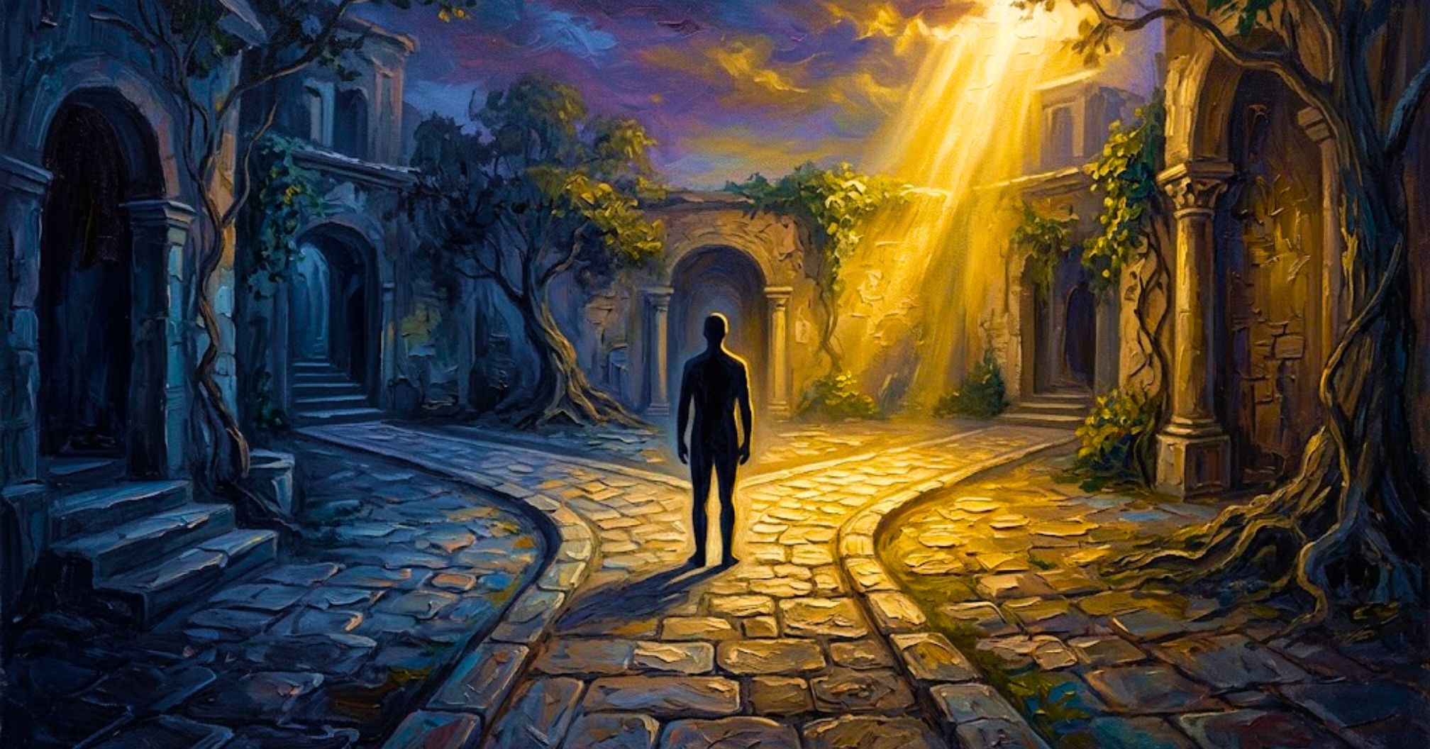 สัญลักษณ์ของเจตจำนงเสรี (Free Will) ที่มนุษย์สามารถเลือกทำดีหรือชั่วได้