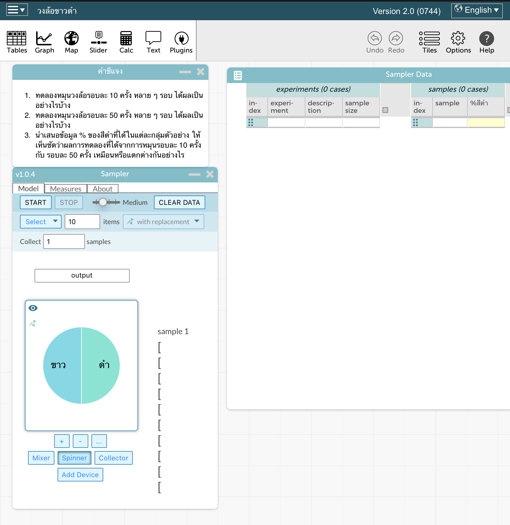 วงล้อขาวดำ - CODAP